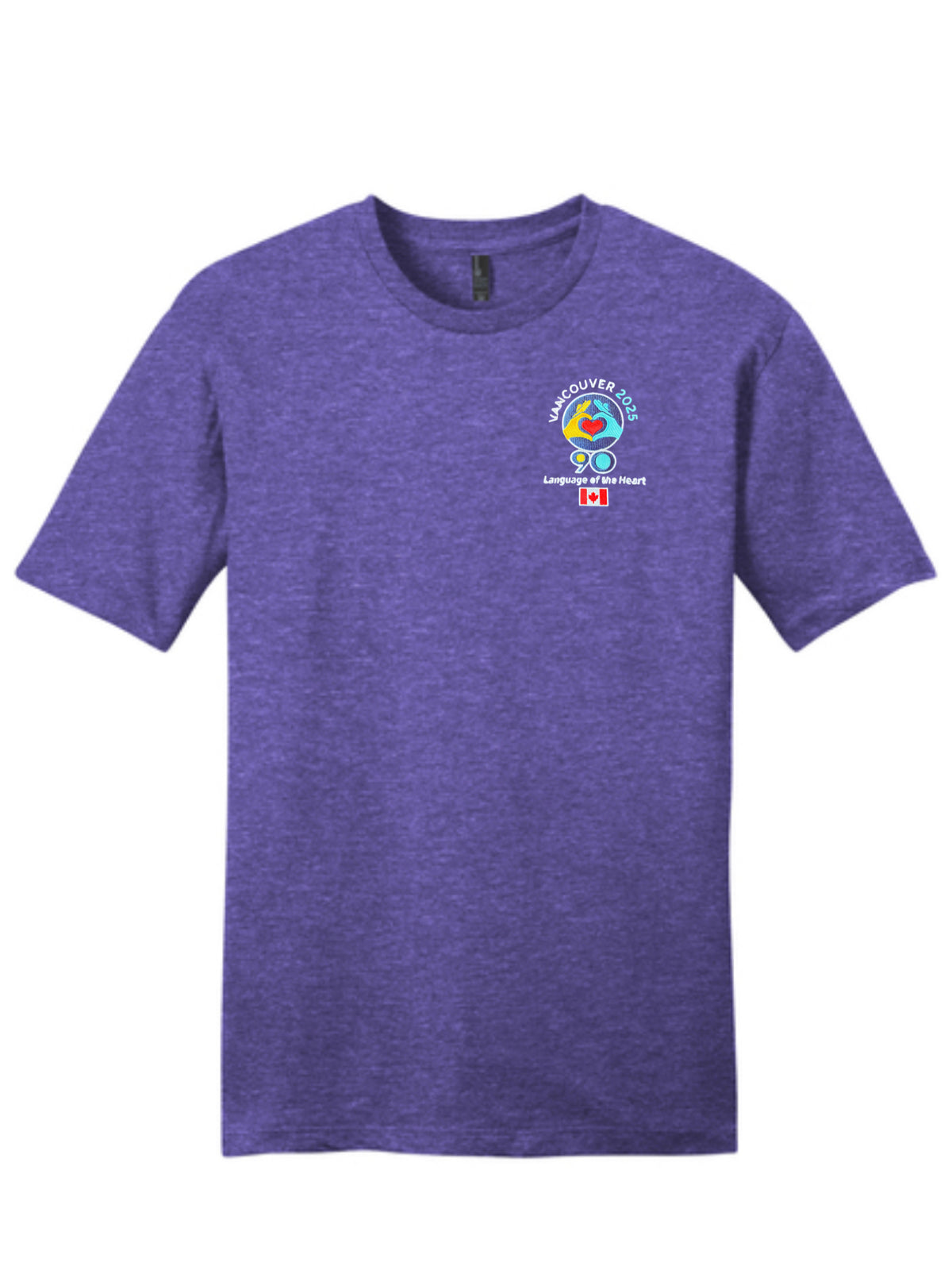 Heather Grape Embroidered Logo T-Shirt - International Convention 2025!