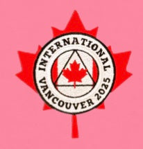 Bubble Gum Pink Embroidered Maple Leaf T-Shirt - International Convention 2025!