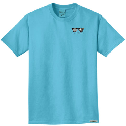Embroidered Anonymous “Tidal Wave” Beach Washed Garment Dyed T-Shirt With Or Without Sobriety Date