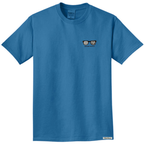 Embroidered Anonymous “Blue Moon” Beach Washed Garment Dyed T-Shirt With Or Without Sobriety Date