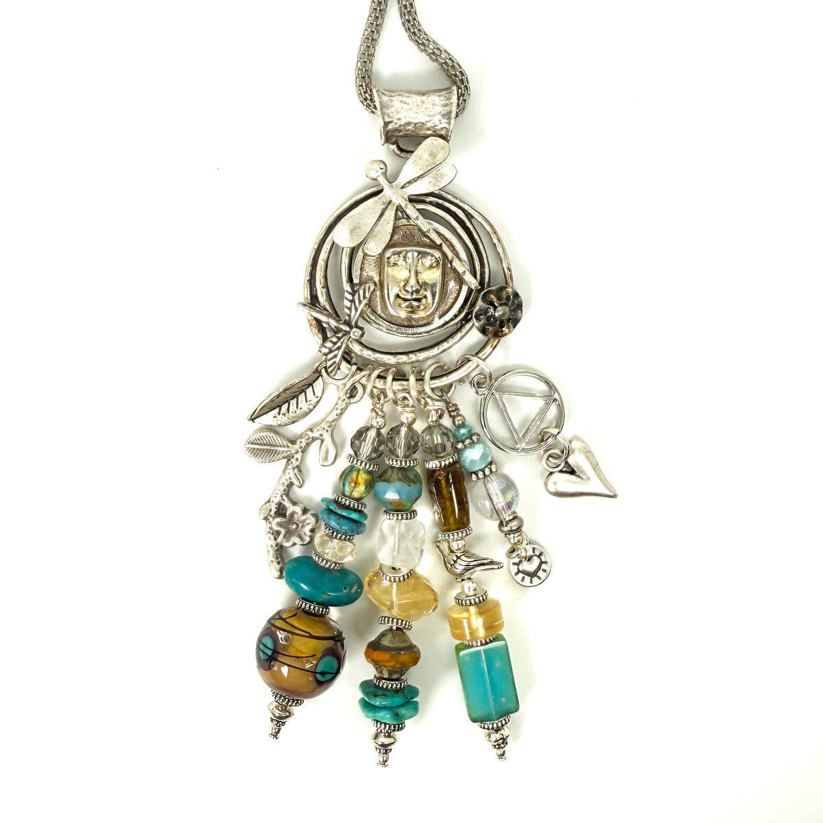 Blown Glass & Turquoise Treasure