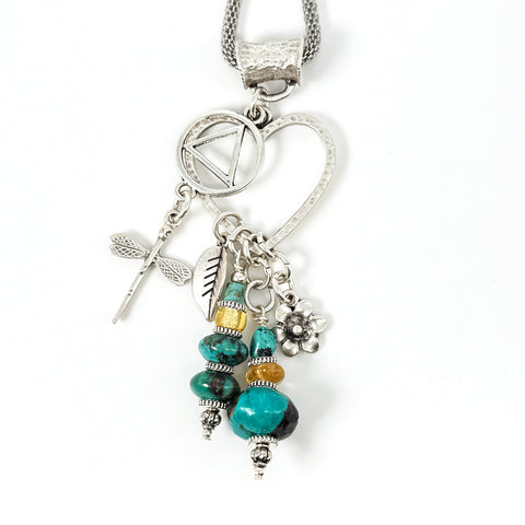 Turquoise DragonflyHeart