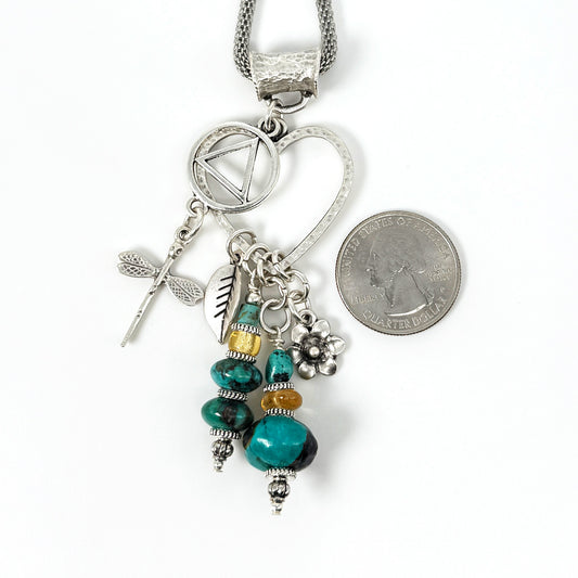 Turquoise DragonflyHeart