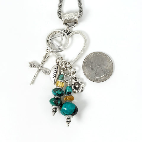 Turquoise DragonflyHeart