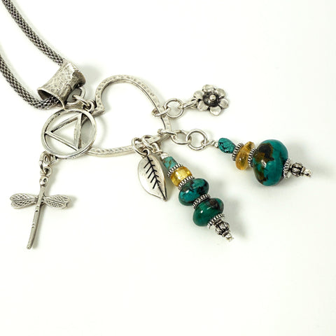 Turquoise DragonflyHeart