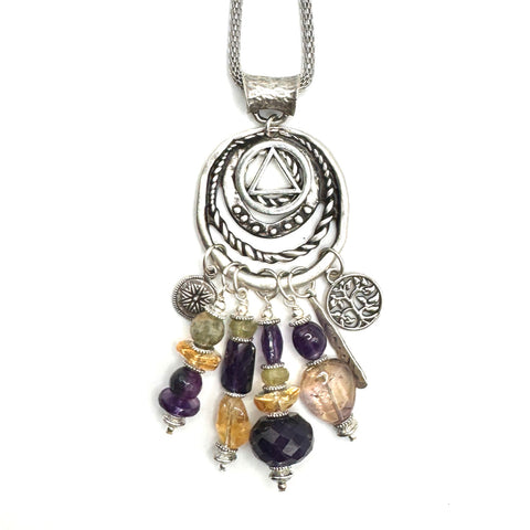 Amethyst Citrine Necklace