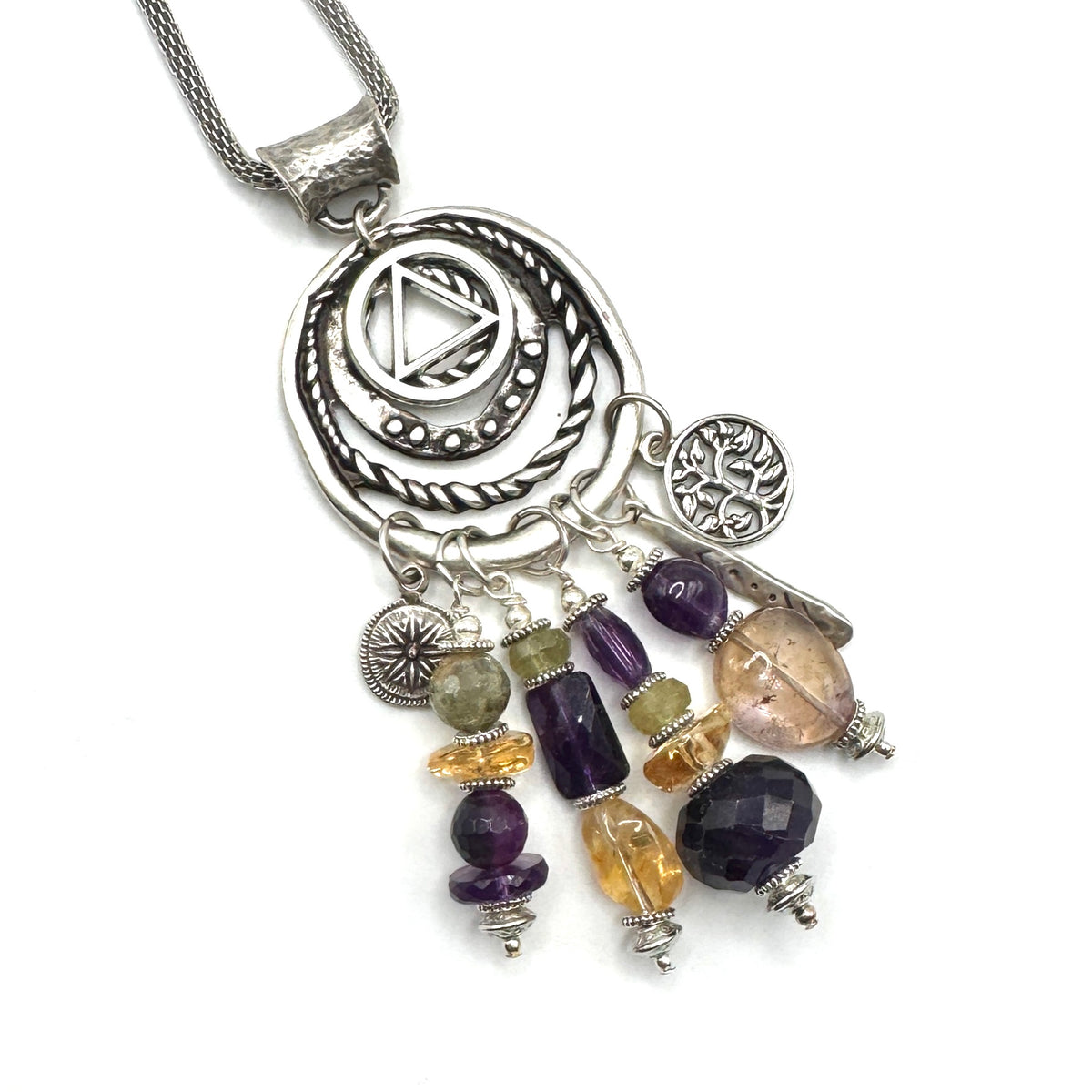 Amethyst Citrine Necklace