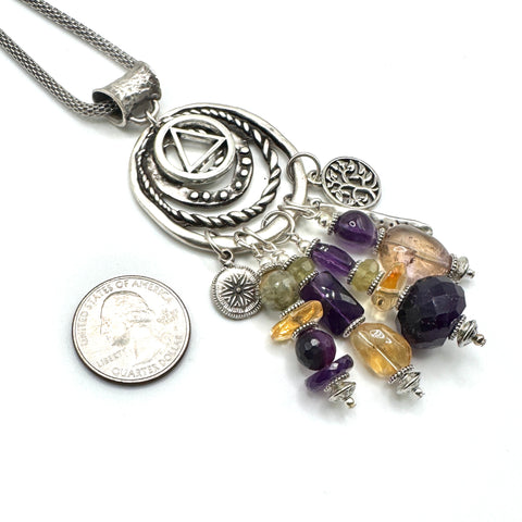 Amethyst Citrine Necklace