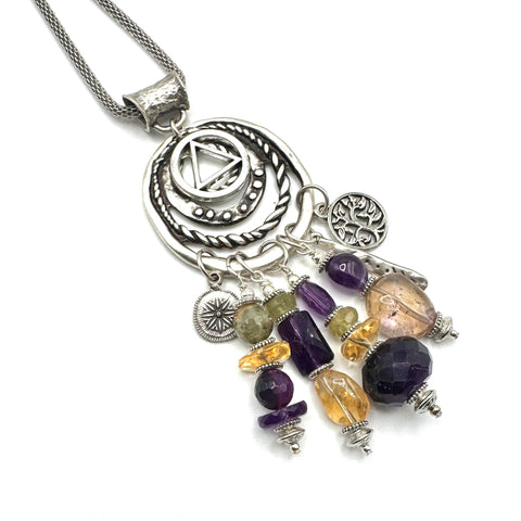 Amethyst Citrine Necklace