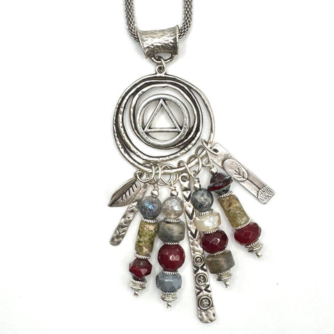 Garnet Cascades Necklace