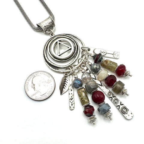 Garnet Cascades Necklace