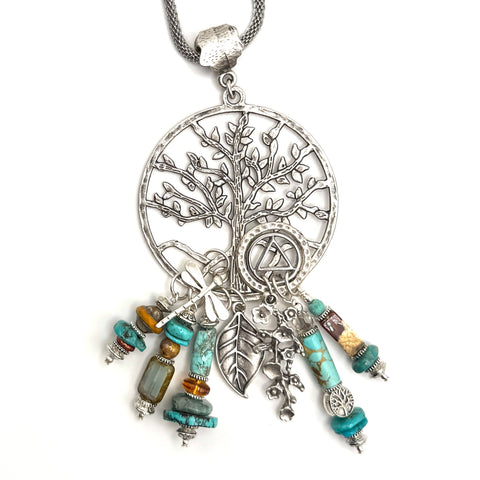 Turquoise Tree of Life Necklace