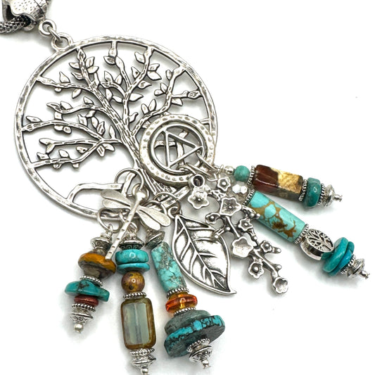 Turquoise Tree of Life Necklace