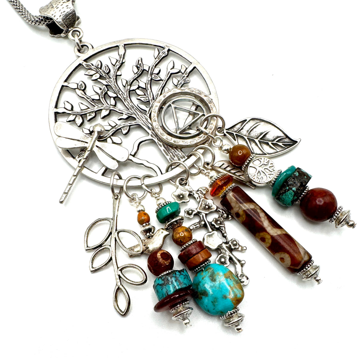 Dragonfly Tree of Life Necklace