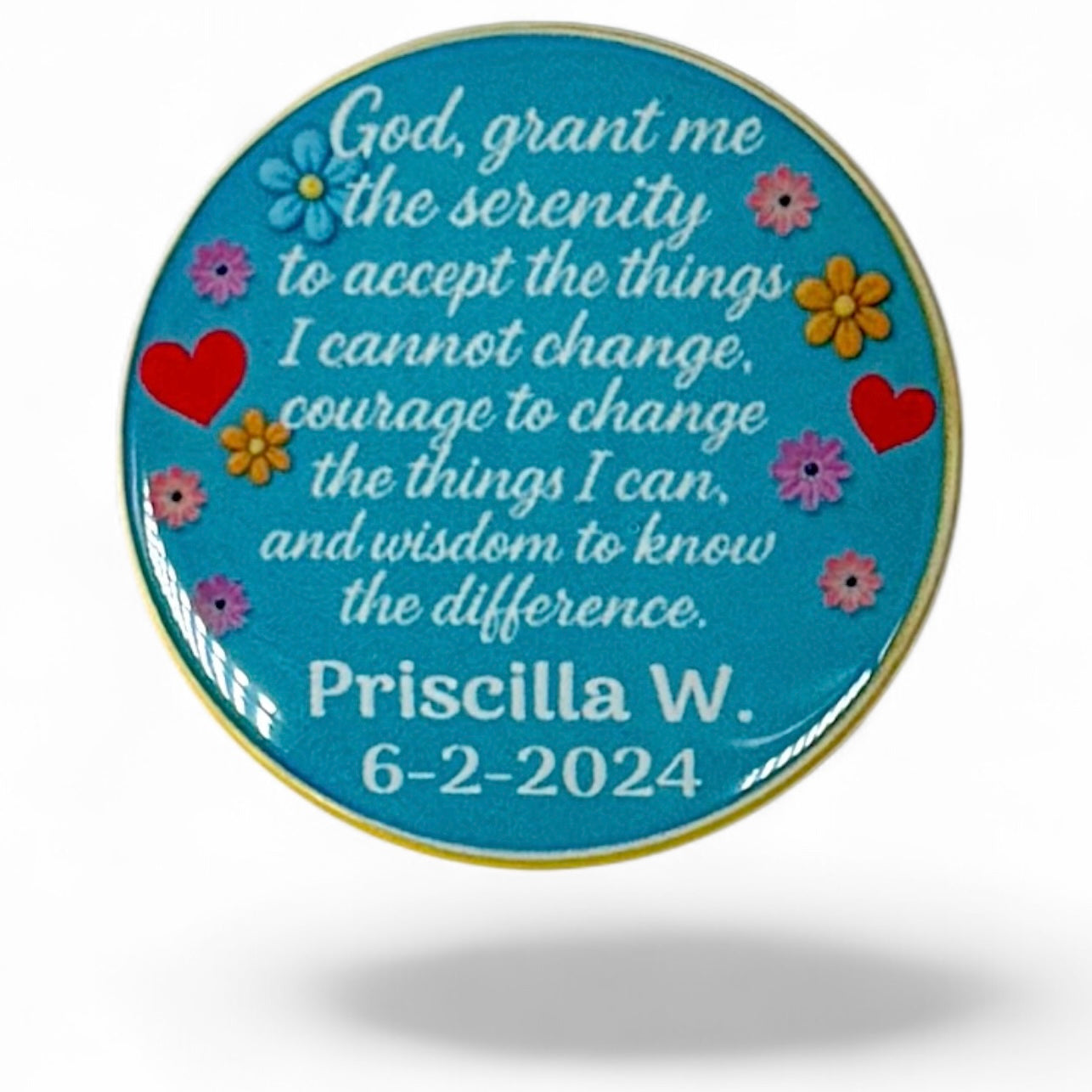 Personalized You are Loved Beyond Words Medallion