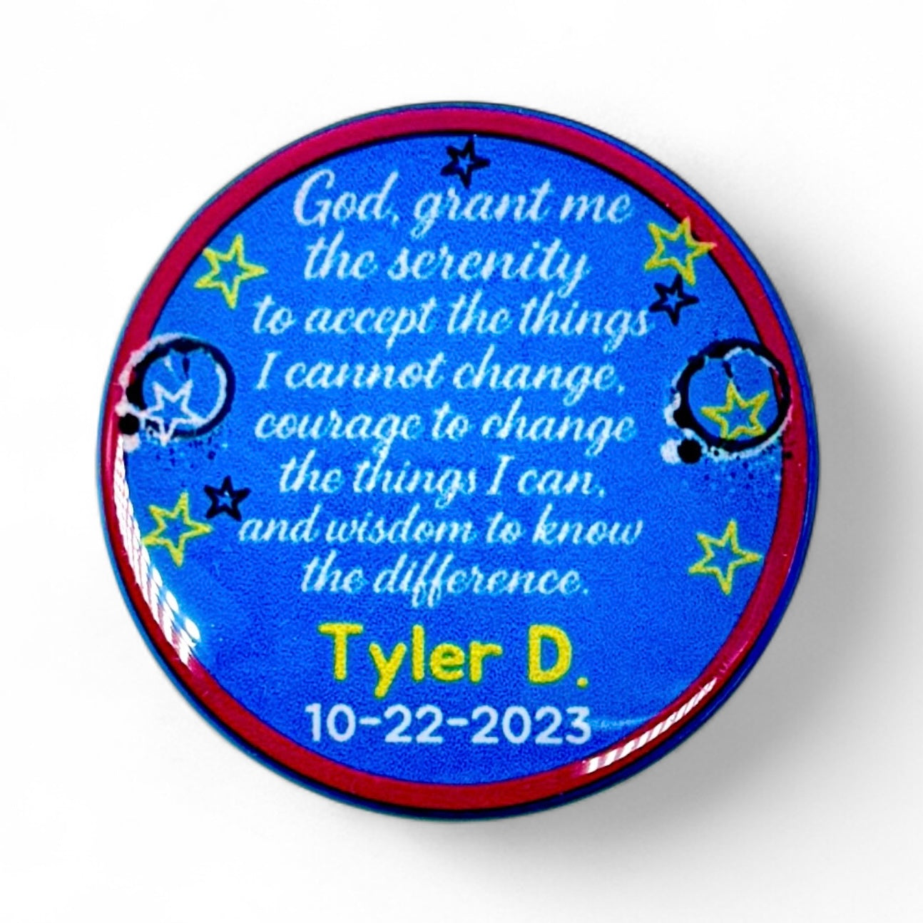 Personalized CALL YOUR SPONSOR! Medallion