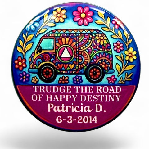 Personalized Trudge the Road Medallion