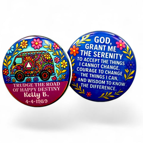Personalized Trudge the Road Medallion