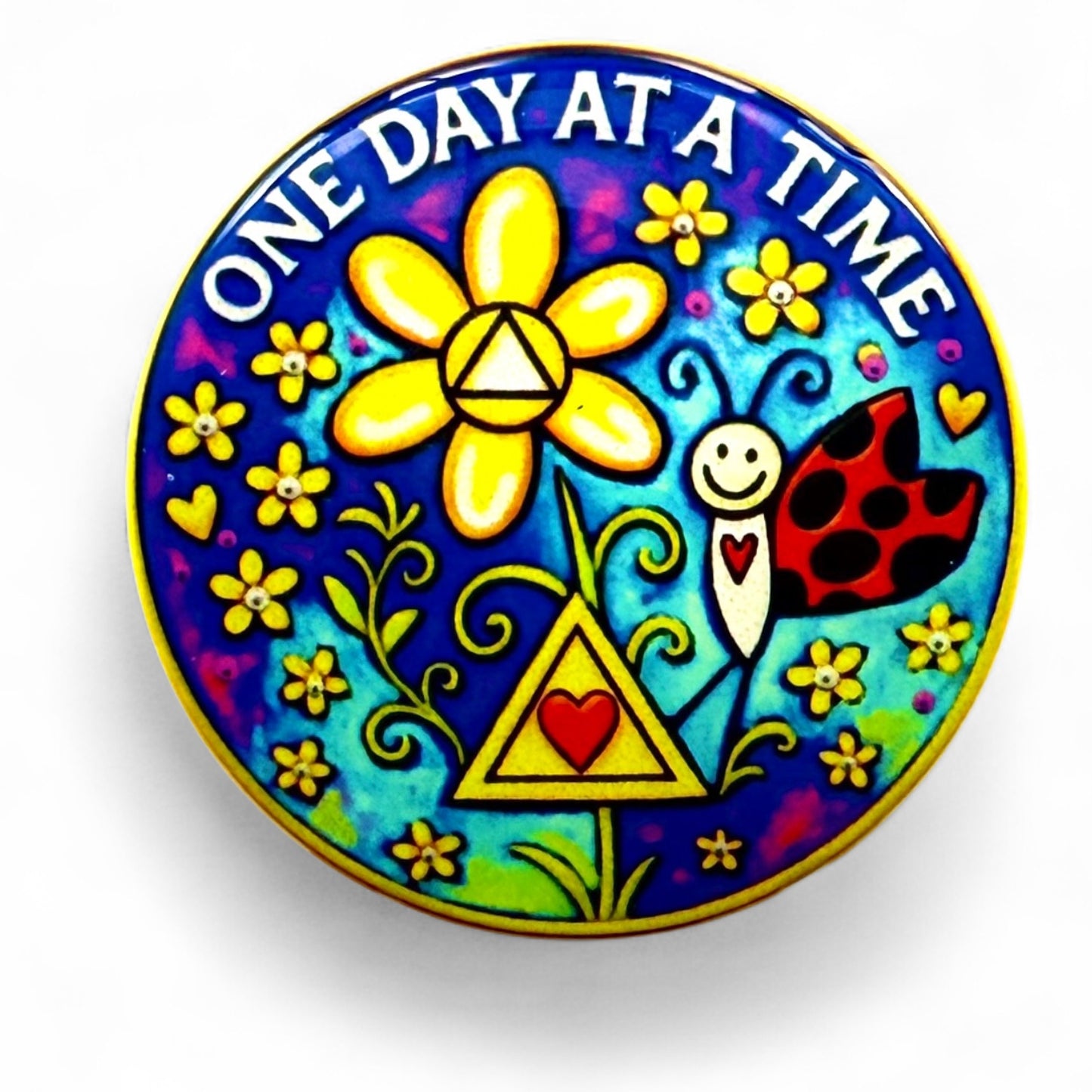 Personalized One Day at a Time Medallion