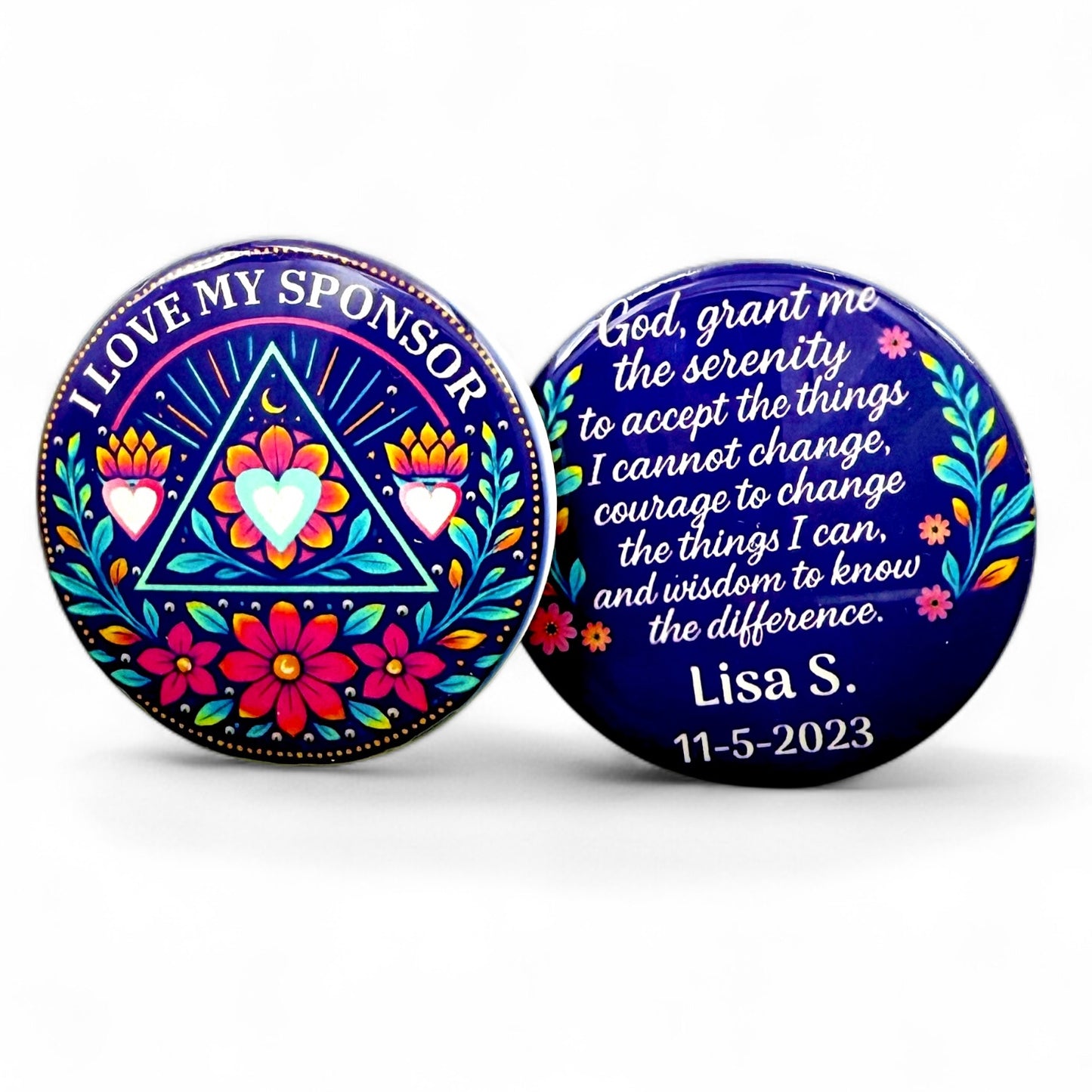 Personalized I Love My Sponsor Medallion