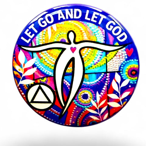 Personalized Let Go And Let God Medallion