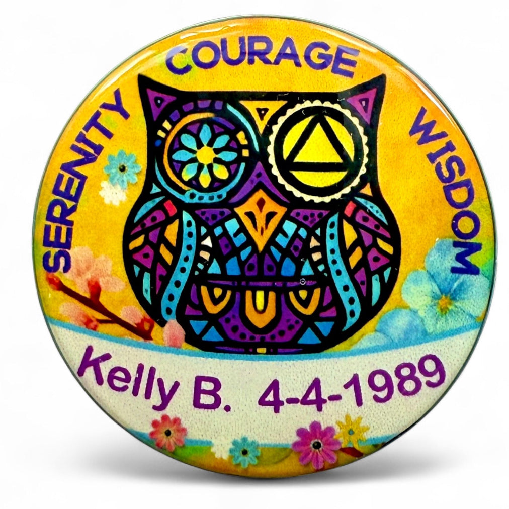 Personalized Serenity Courage Wisdom Medallion