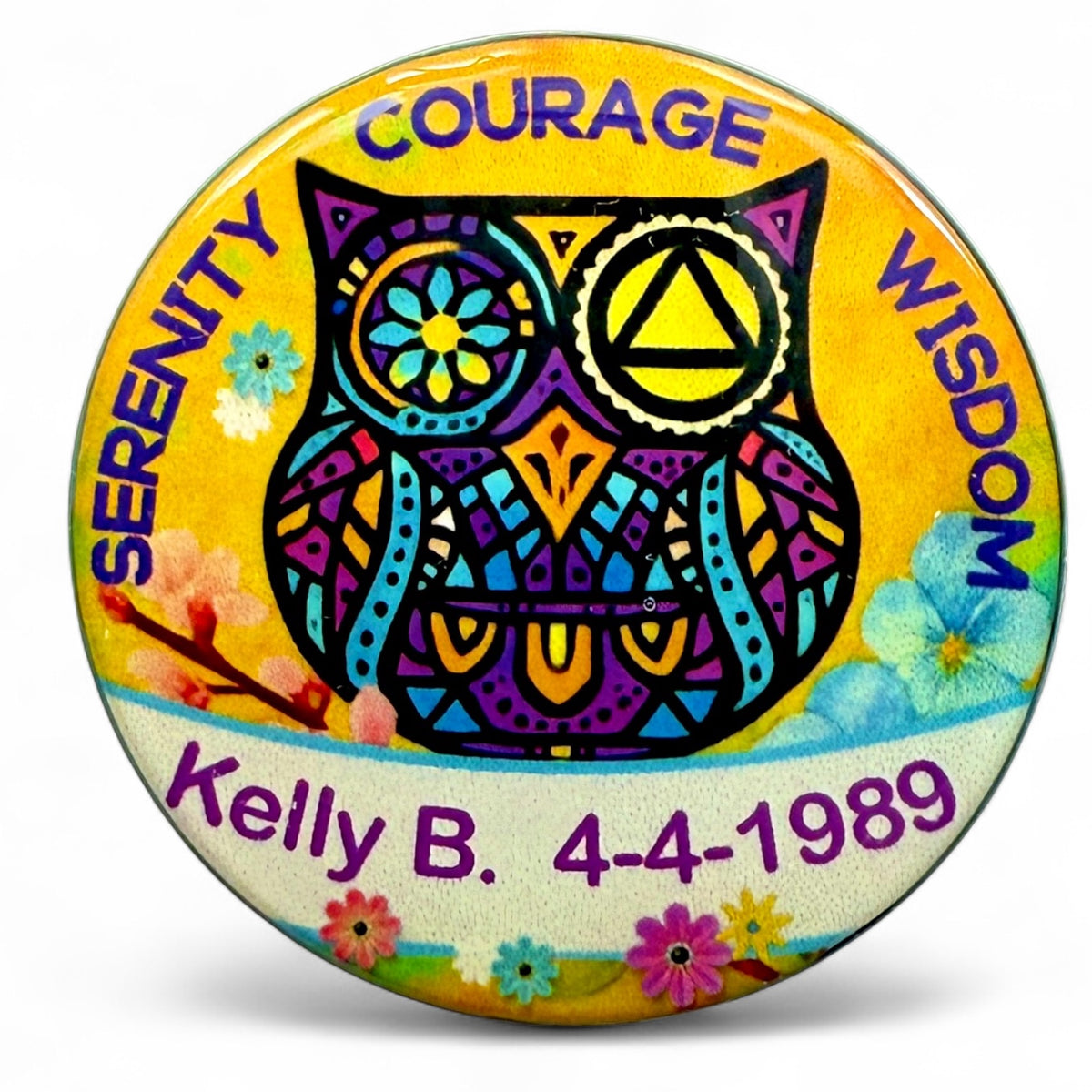 Personalized Serenity Courage Wisdom Medallion