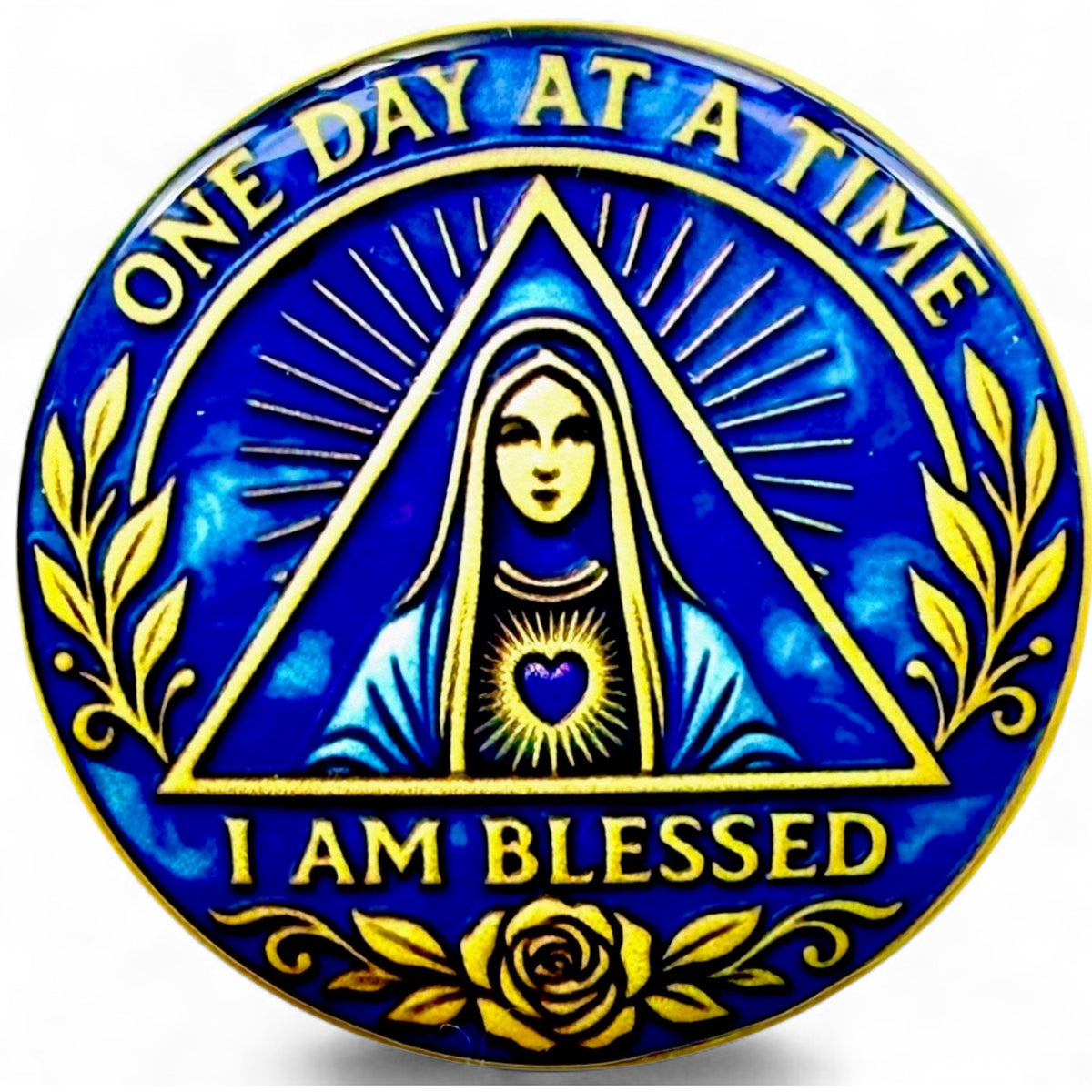 Personalized I Am Blessed Medallion