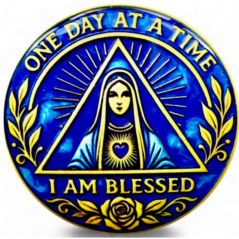 Personalized I Am Blessed Medallion