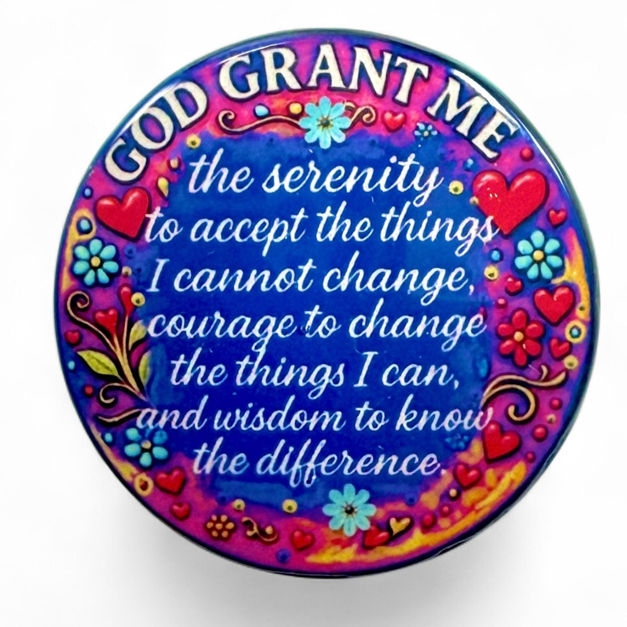 Personalized Happy Anniversary Stacked Cake Medallion