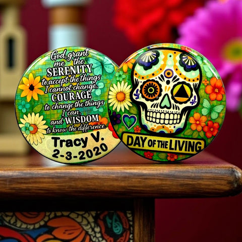 Personalized Day Of The Living Medallion