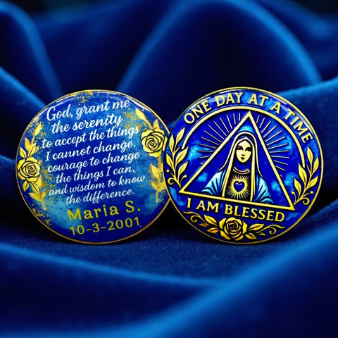 Personalized I Am Blessed Medallion