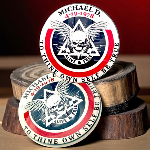 Personalized Alive & Free Medallion