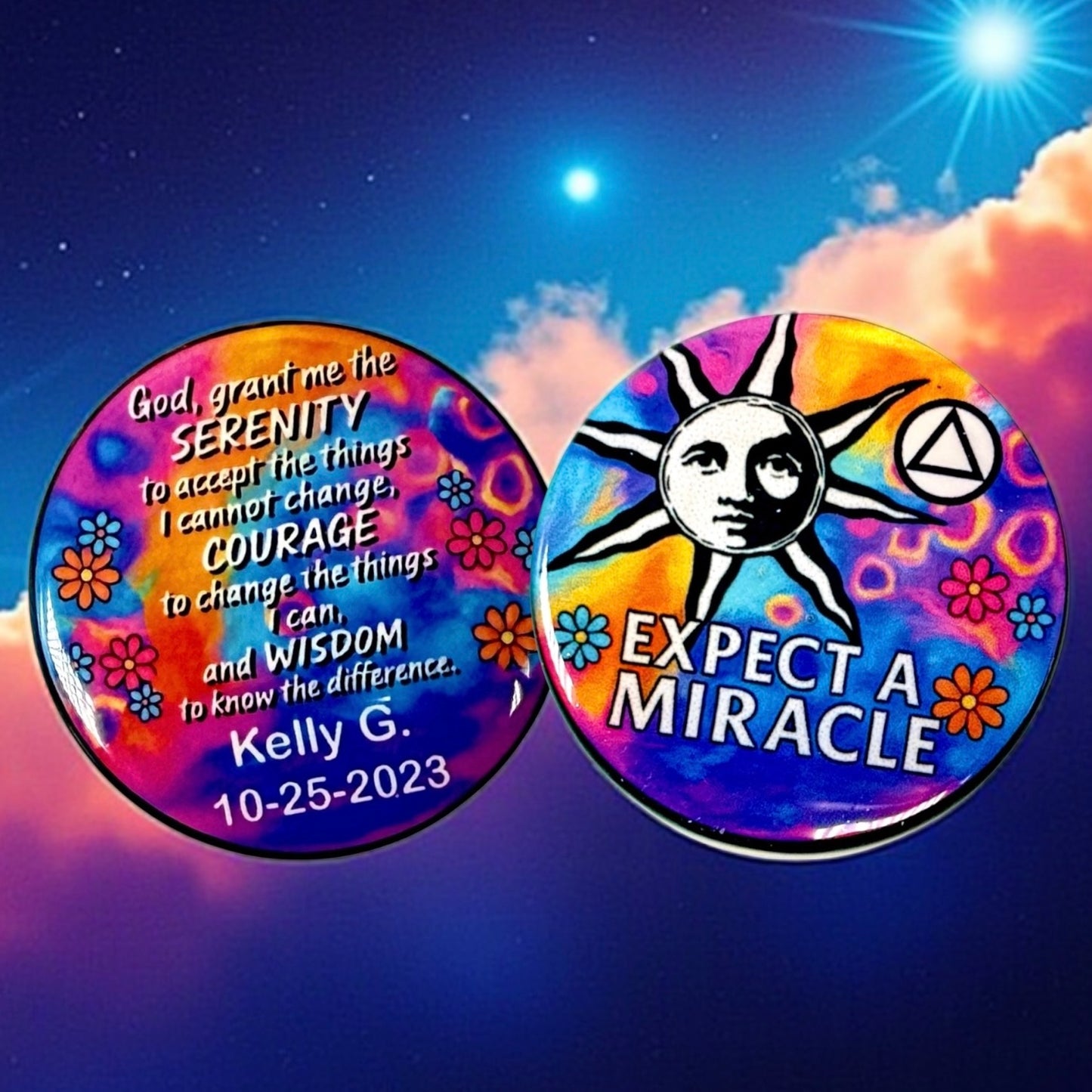 Personalized Expect a Miracle Medallion