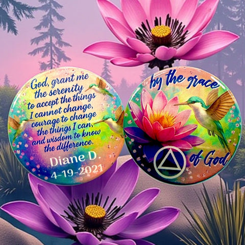 Personalized By The Grace Of God Medallion