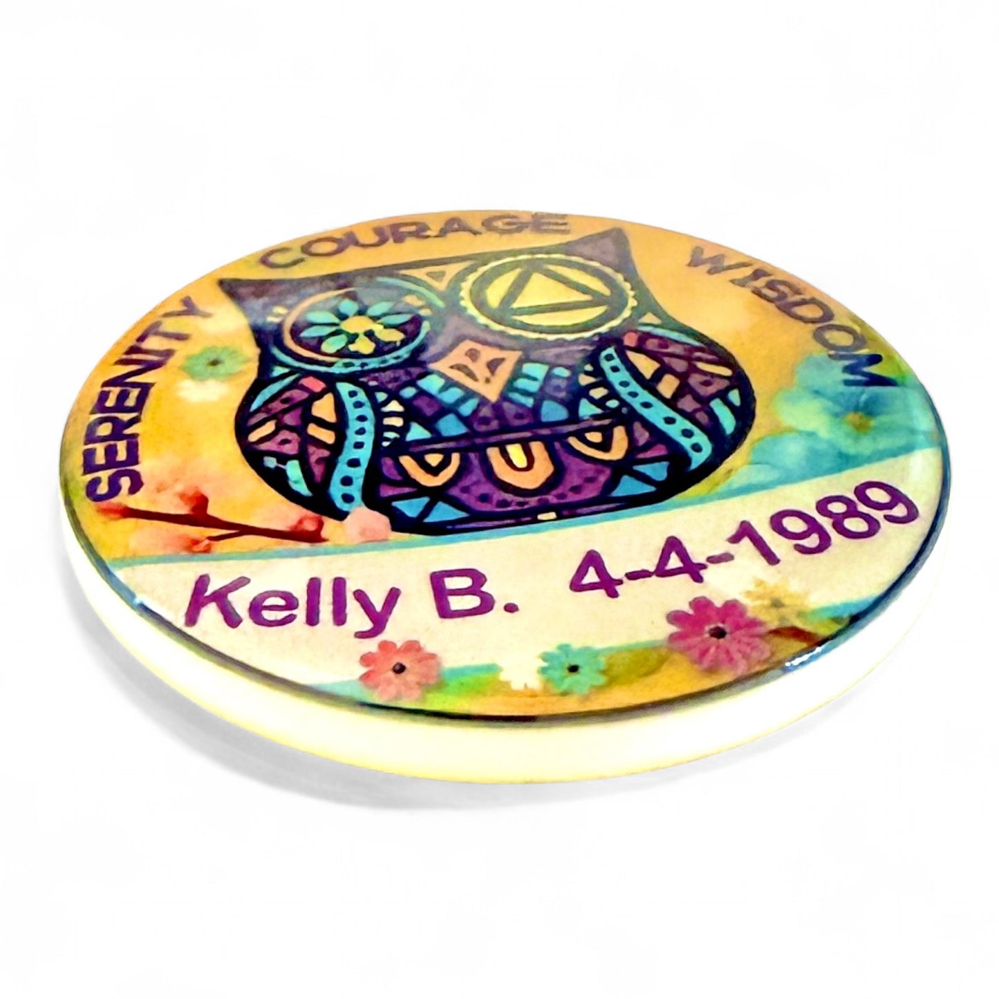 Personalized Serenity Courage Wisdom Medallion