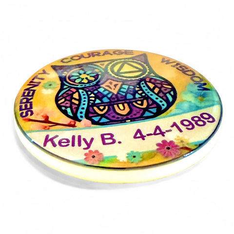 Personalized Serenity Courage Wisdom Medallion