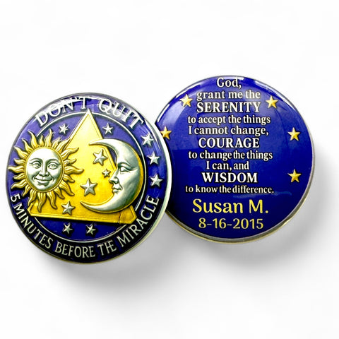 Personalized Don’t Quit …. Medallion