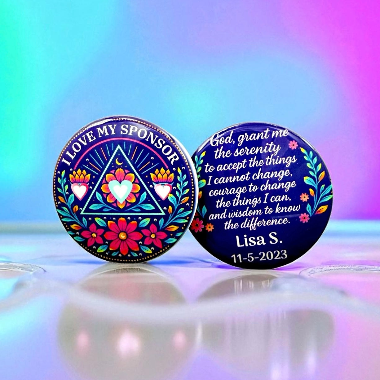 Personalized I Love My Sponsor Medallion