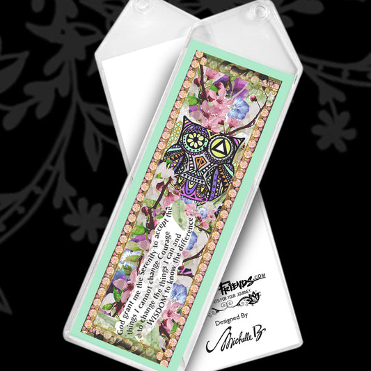 Owl Wisdom Serenity Prayer - Greeting Card and Bookmark
