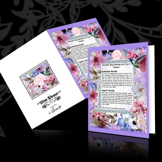Morning and night Greeting Card