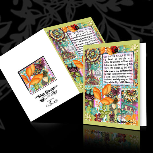 3rd Step Prayer - Greeting Card and Bookmark