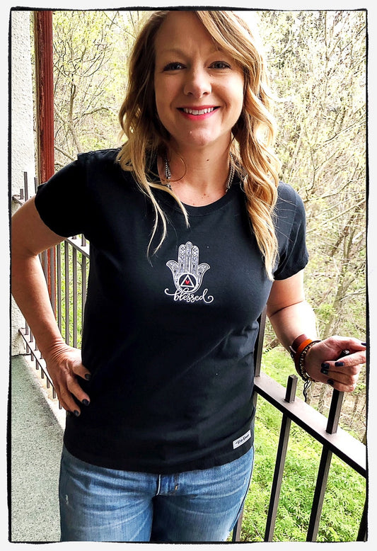 Embroidered Tshirt - Blessed