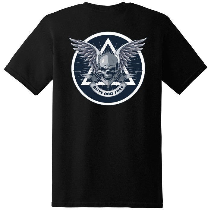 New! Alive & Free Black Tee