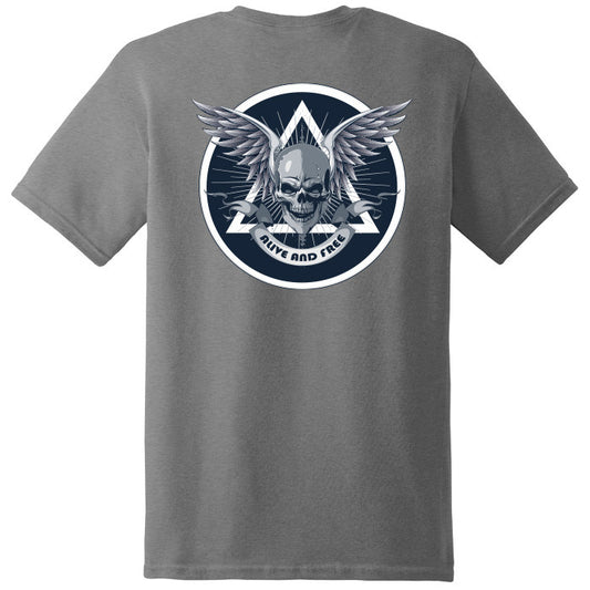 New! Alive and Free Gray Tee