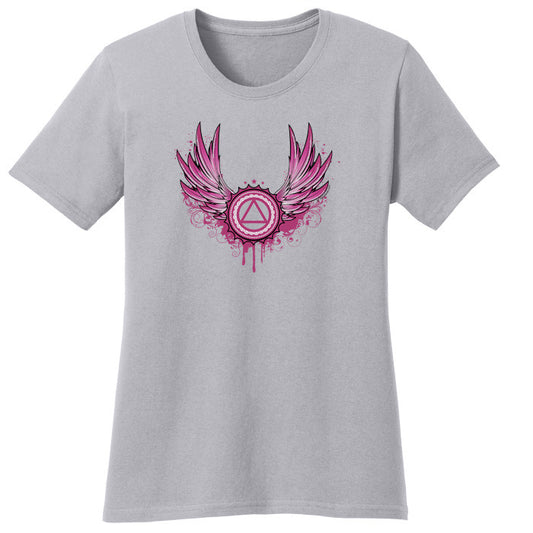 New! Winged Symbol Silver Tee
